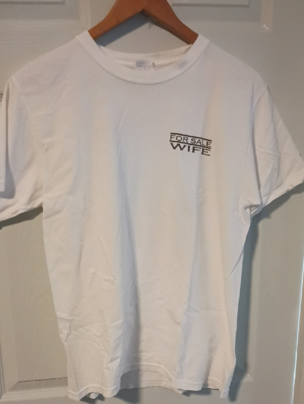 White 'For Sale Wife' Short-Sleeve Graphic Tee
